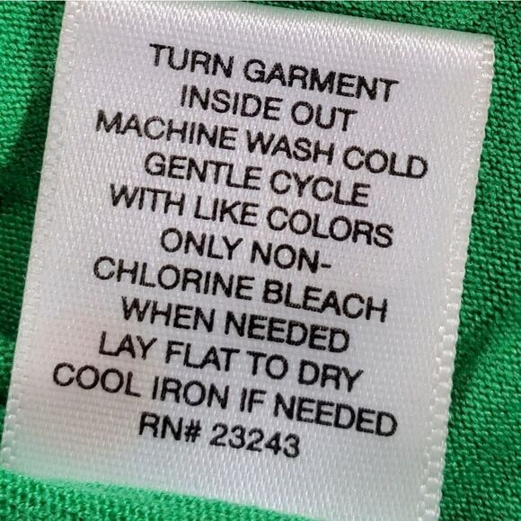 🔺️New York & Co Green & Blue Striped Sleeveless Blouse Medium - Picture 10 of 13